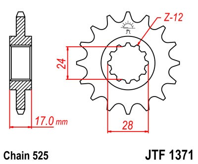 Kettenritzel 14 15 16 Zähne Standardritzel / Supersportritzel Rennritzel (525) Honda