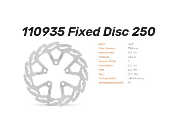 Moto-Master Bremsscheibe Flame Halo hinten passend für Kawasaki Ninja H2 SX / SE - 110935 110936