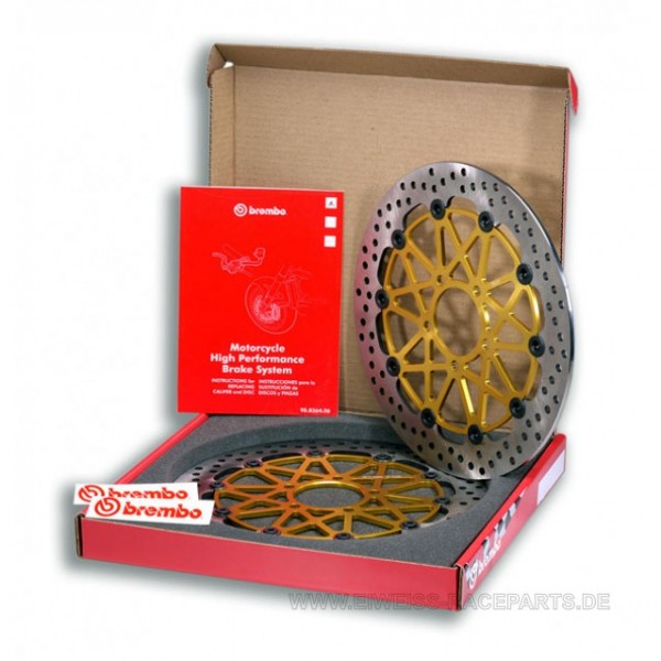 Brembo High-Performance Bremsscheiben Kit passend für Ducati Hypermotard 1100 (07-08)