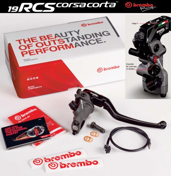 Brembo Radial Bremspumpe PR19x18-20 RCS CorsaCorta 110C74010