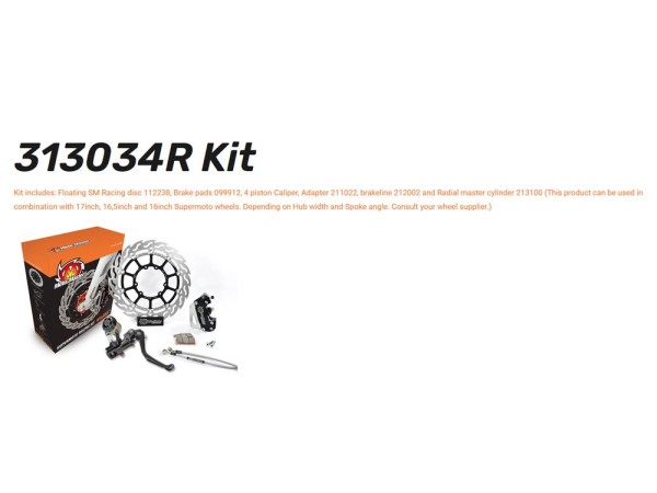 Moto-Master Supermoto Umbau 320 passend für KTM / Gas Gas / Husqvarna - 313034R 313033R