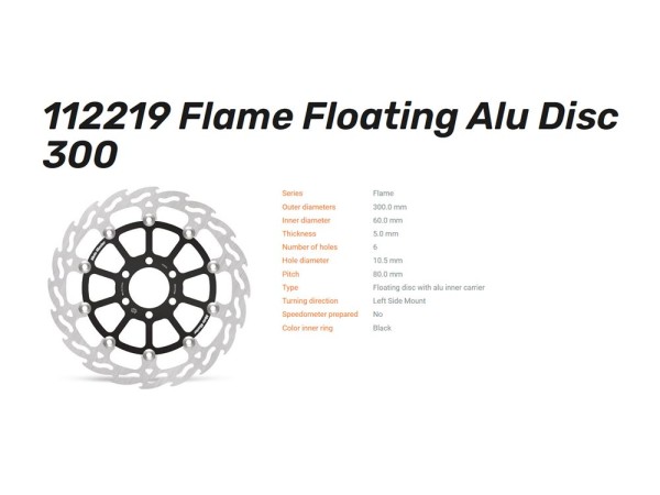 Moto-Master Bremsscheibe vorn Flame Floating passend für KTM Duke 125 / RC 125 / 200 250 - 112219
