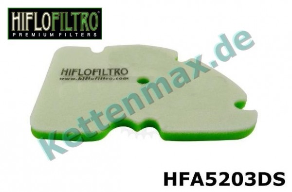 Luftfilter passend für Piaggio Vespa GTS 300 i.e / Super (08-) HFA5203DS Hiflo