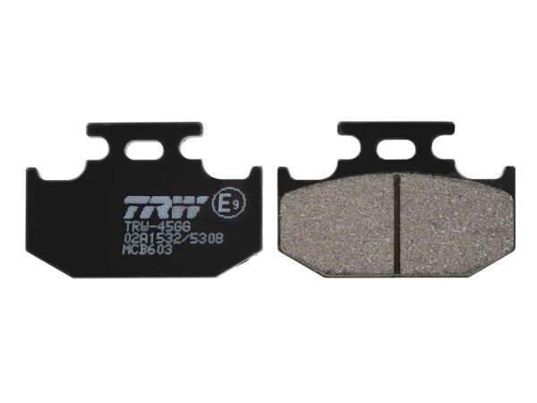 MCB603 Lucas Bremsbelag hinten organisch passend für Yamaha MT-125 / XSR 125 / YZF-R 125
