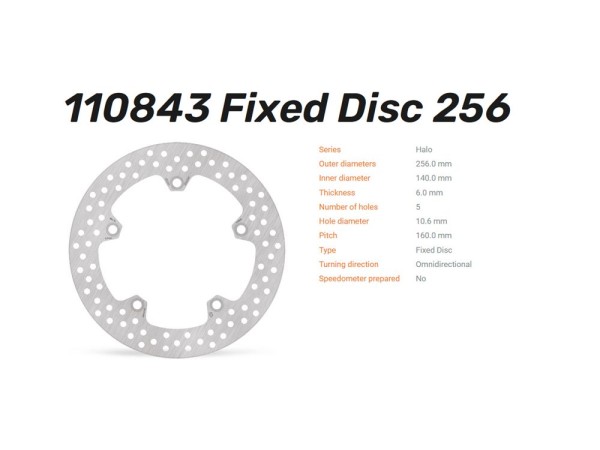 Moto-Master Bremsscheibe Halo hinten passend für Honda CRF 1100 L Africa Twin - 110843