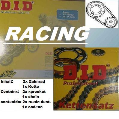 DID Racing-Kettensatz passend für Ducati 1198 S R SP (09-11) mit DID 520 ERV3 X-Ring-Racing-Kette G&