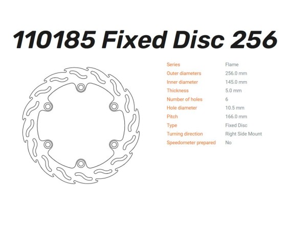 Moto-Master Bremsscheibe Flame - 110185