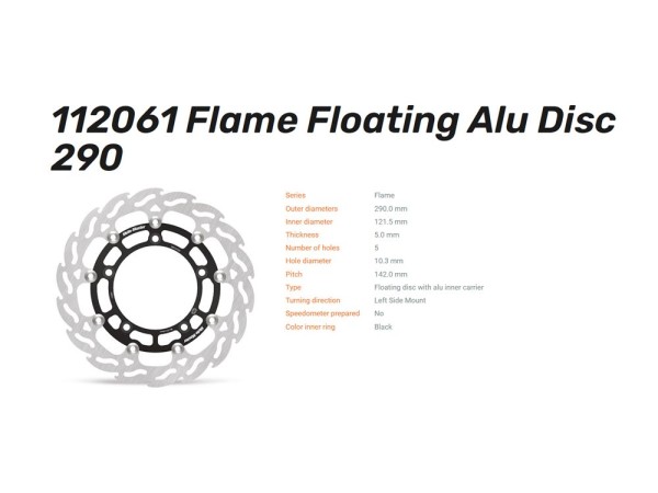 Moto-Master Bremsscheibe Flame Floating vorn passend für Suzuki GSX-8S GSX-8R V-Strom 800 - 112385 1