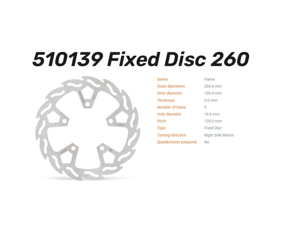 Moto-Master Bremsscheibe Flame hinten passend für CF-Moto - 510139 510140