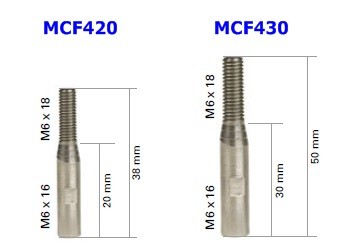 TRW Schaltstangenverlängerung M6 20mm MCF420 