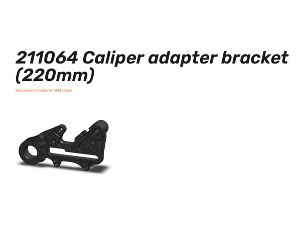 Oversize Adapter 220 hinten - 211064 211062 schwarz blau Caliper adapter
