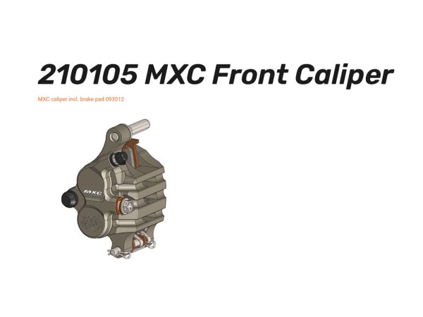 Moto-Master MXC Bremszange inkl Beläge vorn - 210105