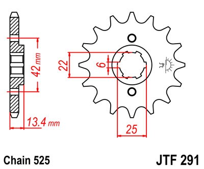 Kettenritzel 14 15 16 17 Zähne (525) Honda CB 450 S / CMX 450 Rebel