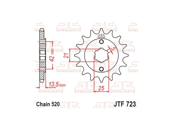 Ritzel 14 Zähne (520) passend für Cagiva Elefant 350
