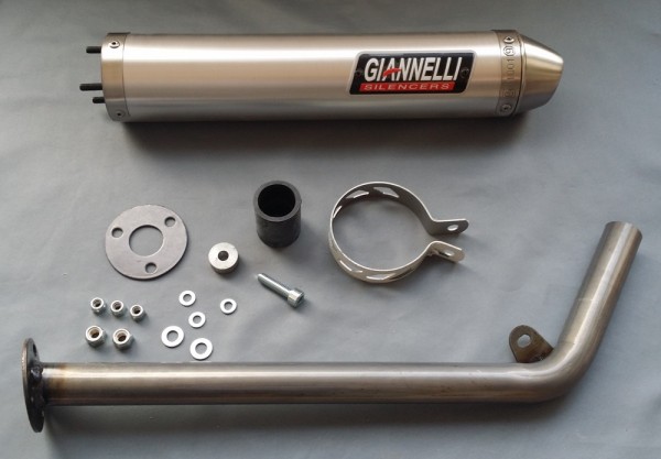 passend für Aprilia MX 125 2T (Bj.04-08) Giannelli Tuning Sport Auspuff Endtopf Aluminium 54602HF