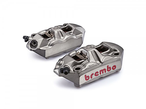 Radial M4 Monoblock Bremszangen original Brembo, 100 mm Kit li/r passend für Bimota DB5 1000 (05-07)