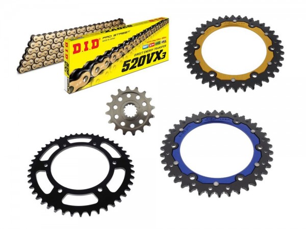 DID Kettensatz passend für BMW G 310 R / G 310 GS (Bj.16-) DID520VX3 Kette