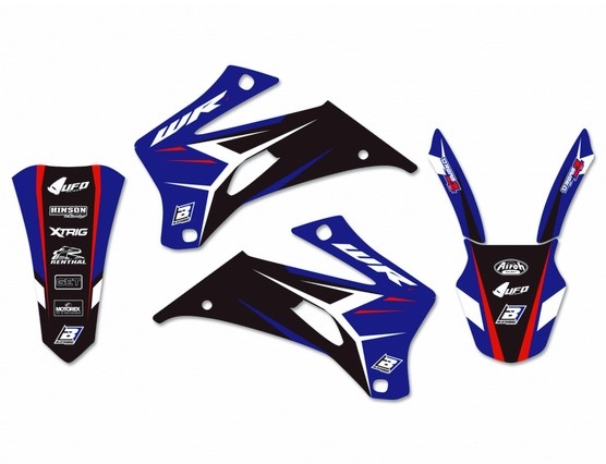 Aufkleber Satz Dream 4 BlackBird Racing passend für Yamaha WR 250 / 450 F, Baujahre: 2007-2014