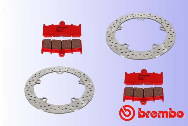 Set Bremsenkit Brembo vorn passend für BMW R 1100 GS / Adventure R11R / R21 ohne ABS (Bj.02-05)