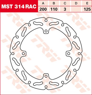 TRW Lucas Racing Bremsscheibe MST 314 RAC / MST314RAC