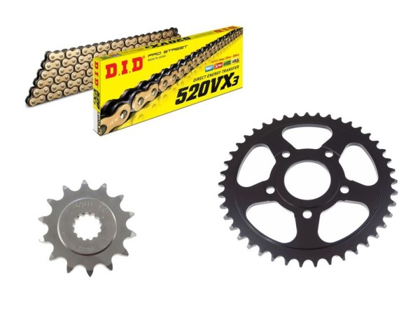 DID Kettensatz Brixton 250 Cromwell / Felsberg / Glanville / Saxby (ab Bj.20-) DID520 diverse Kette
