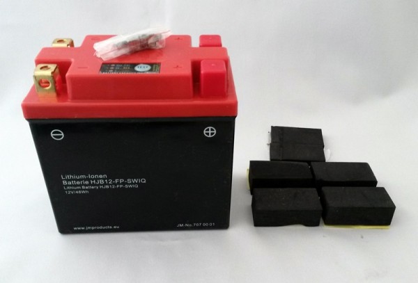 Batterie Lithium Ionen HJB12-FP ersetzt YB10A-A2, YB12A-A, YB12A-B, YB12C-A, 12N12A-4A-1 ohne Pfand