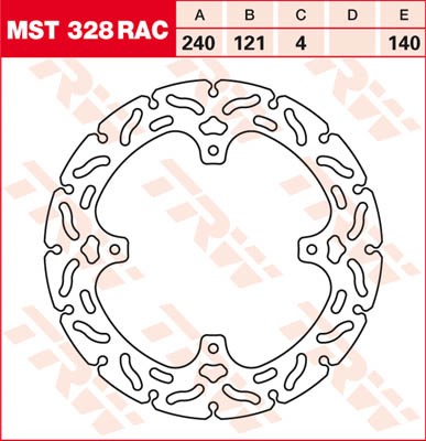 TRW Lucas Racing Bremsscheibe MST 328 RAC / MST328RAC