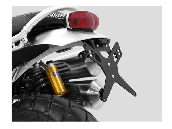 ZIEGER X-Line Kennzeichenhalter passend für Triumph Scrambler 1200 XC XE Baujahre: 2018-2022