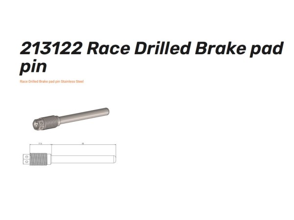 Moto-Master hinten Bolzen Standard / Racing für Bremsbeläge 213020 213122