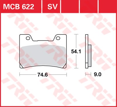 MCB622, mcb 622: Lucas Vorderrad Standardbelag (Carbon-Keramik)