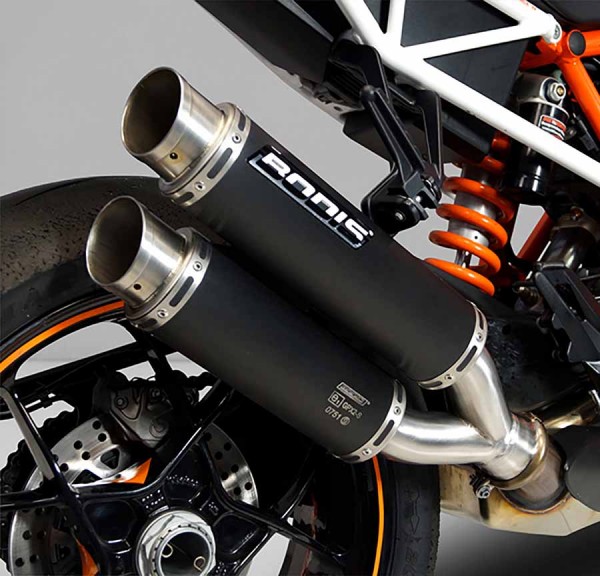 Bodis GPX 2 S Endschalldämpfer schwarz passend für KTM Super Duke 1290 R, Baujahre: 2014-2016