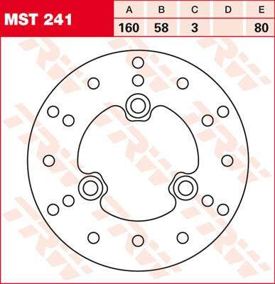 TRW Lucas Bremsscheibe MST 241 / MST241