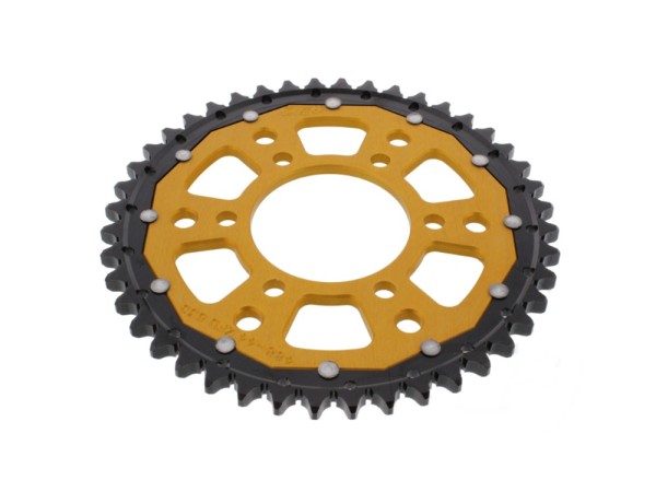 Kettenrad ZF Dual 41 42 44 46 48 Zähne - (530) gold passend für Kawasaki ZXR750 ZX9R ZX12R ZRX1200