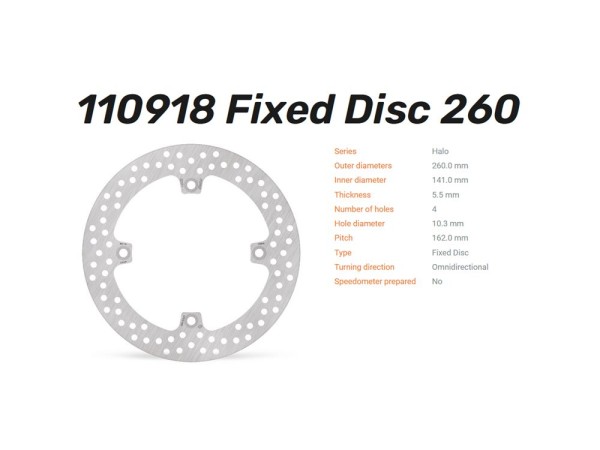 Moto-Master Bremsscheibe Halo hinten passend für Suzuki V-Strom 800 - 110918