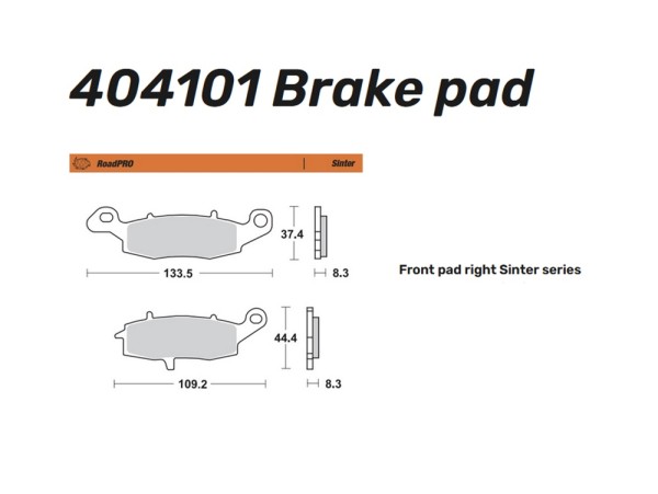 Moto-Master Bremsbelag Sinter vorn - 404101