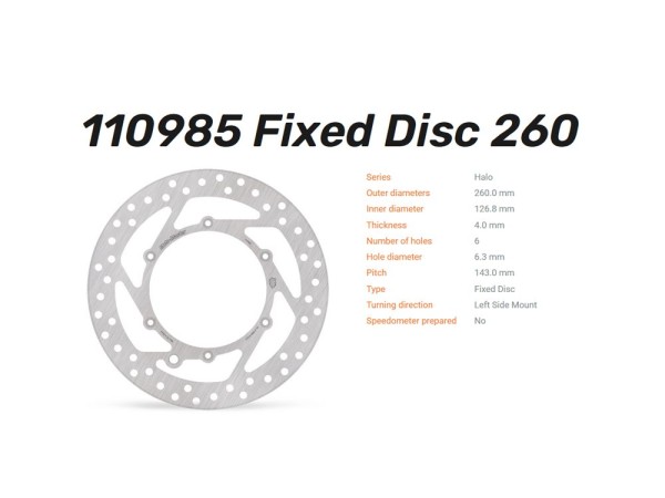 Moto-Master Bremsscheibe Halo vorne passend für GasGas / Husaberg / Husqvarna / KTM - 110985