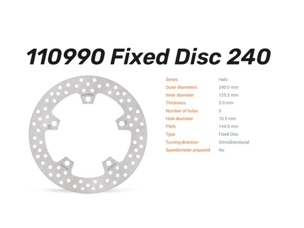 Moto-Master Bremsscheibe Halo hinten passend für KTM Duke 390 125 250 / Adventure - 110990