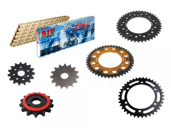 DID Kettensatz passend für Kawasaki W650 EJ650 (Bj.99-06) DID525ZVM-X2 Kette