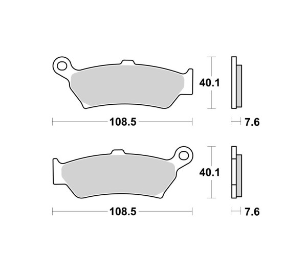 Brembo Bremsbelag hinten 07BB4380 07BB43SP passend für BMW R 1300 GS / Adventure