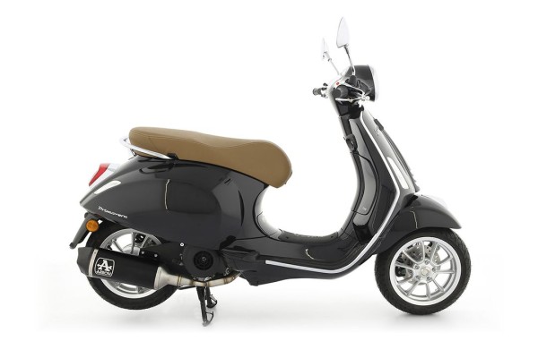 ARROW DARK URBAN - Endschalldämpfer passend für Piaggio Vespa Primavera 125 (Typ MD1A); Baujahre: ab