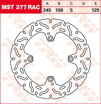 TRW Lucas Racing Bremsscheibe MST 377 RAC / MST377RAC