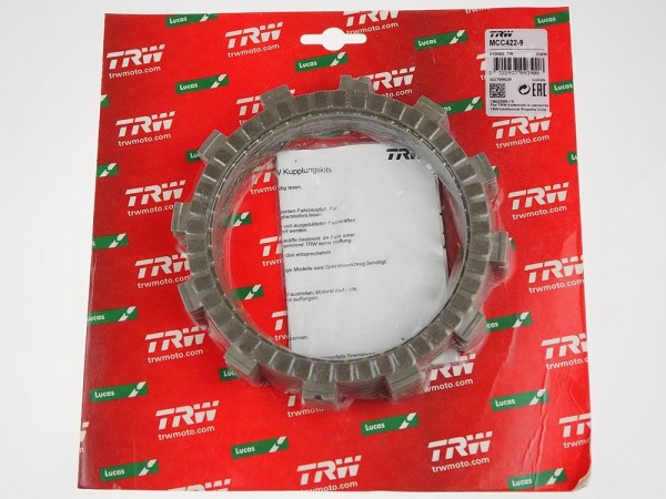 TRW Lucas Kupplungslamellenset (9 st.) MCC422-9 passend für Yamaha FZR Genesis / GTS 1000 / YZF R Th