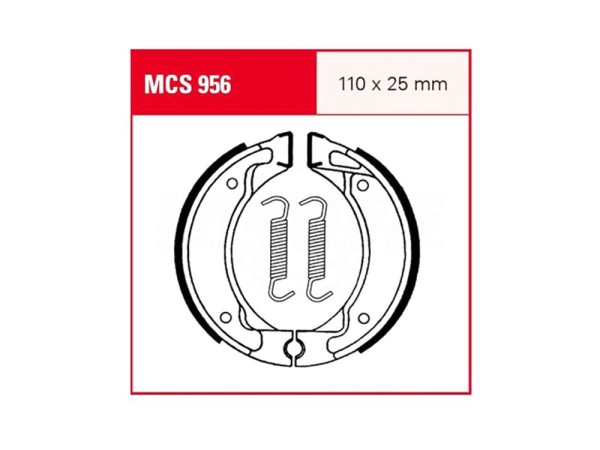 MCS956 Lucas-TRW/SBS Hinterrrad Bremsbacken (Carbon-Keramik passend für Yamaha-Copy