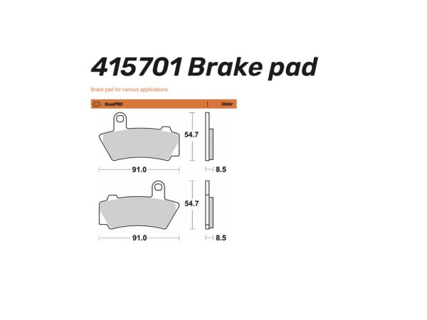 Moto-Master Bremsbelag Sinter Pro Road vorn passend für BMW R18 - 415701