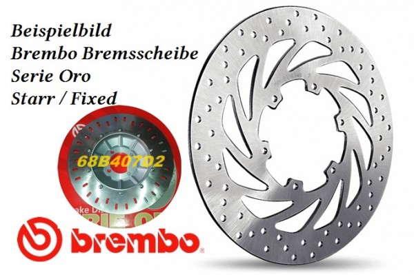 Brembo Bremsscheibe 68B407B9 hinten passend für SYM 300 Citycom Serie Oro