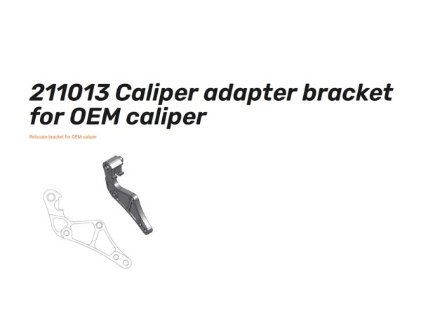 Oversize Adapter 320 mm schwarz - 211013 Caliper adapter bracket