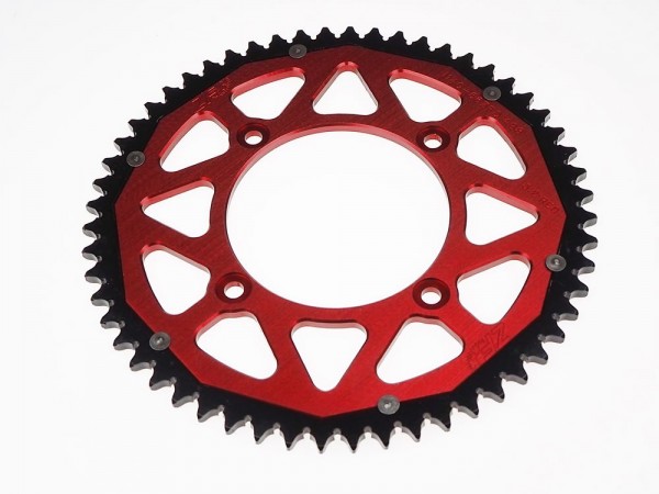 Kettenrad ZF Dual 54 56 57 63 Zähne (428) passend für Beta RR125 gold rot schwarz