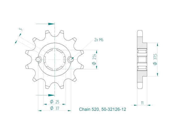 Kettenritzel 12 15 16 17 Zähne Aeon E-Ton Goes (520)