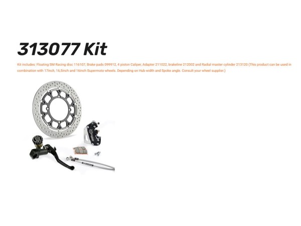 Supermoto Racing-Kit Halo T-Floating Ø 320 / 5,5 mm Husaberg / Husqvarna / KTM 313076R 313077R