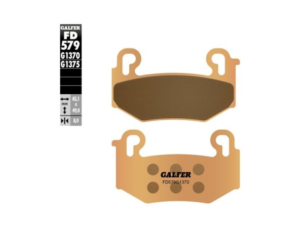 Bremsbelag vorn Sinter passend für BMW R 1300 GS - Galfer FD579